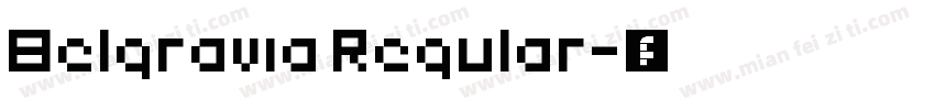 Belgravia Regular字体转换